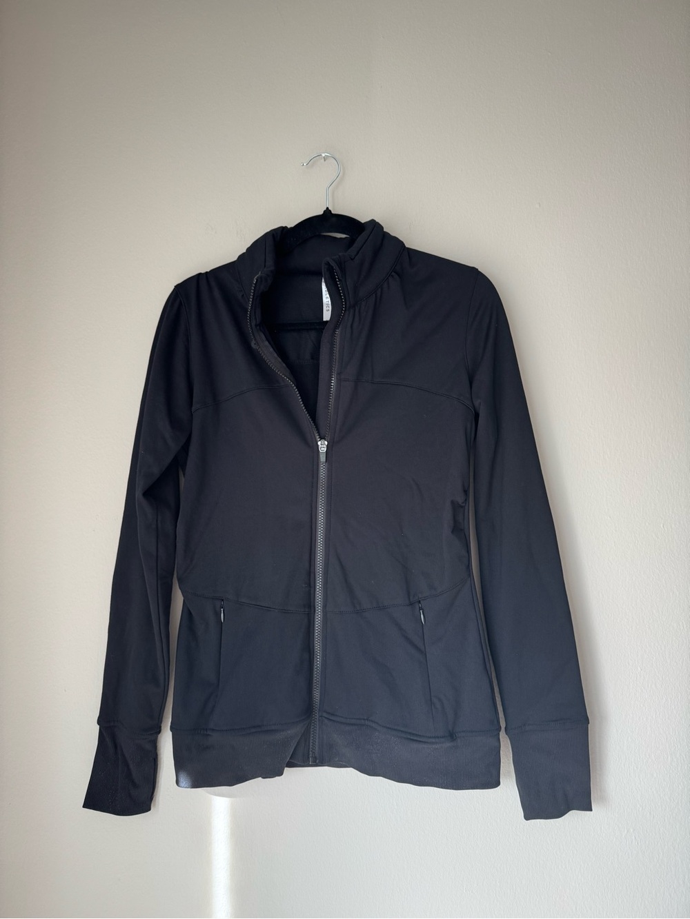 Fabletics Black Full-Zip Performance Jacket
